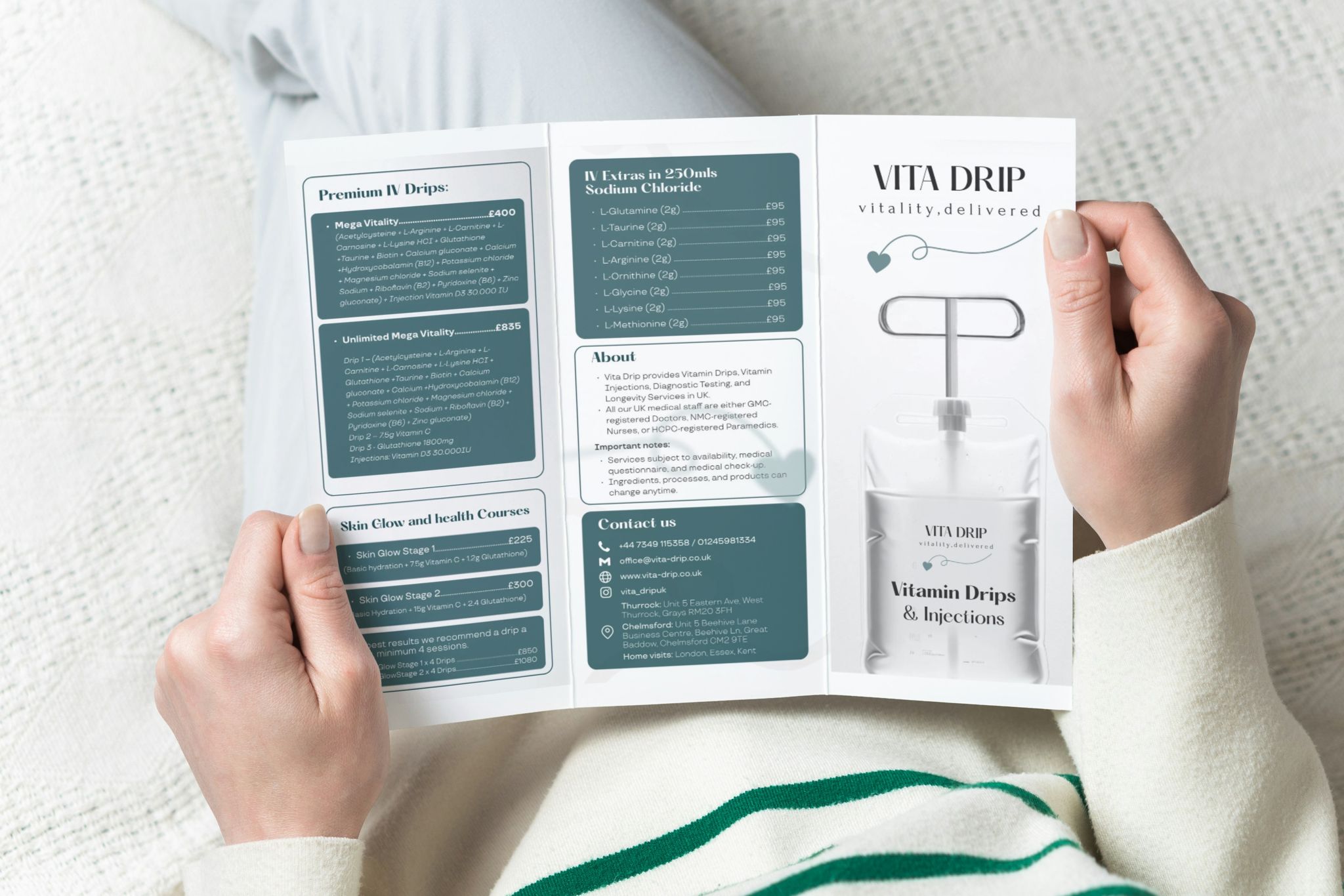 Vita Drip, visual